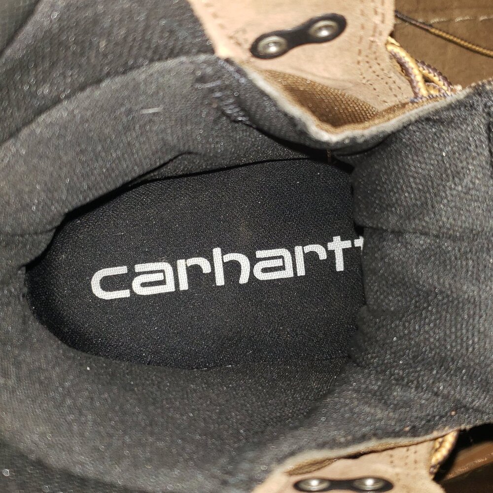 Carhartt Men's 8" Waterproof Insulated Composite Toe Logger Climbing Boot - Picture 9 of 16